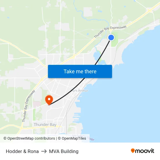 Hodder & Rona to MVA Building map