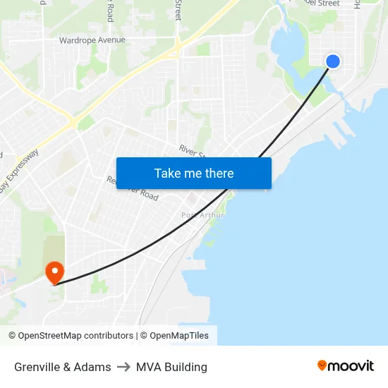 Grenville & Adams to MVA Building map