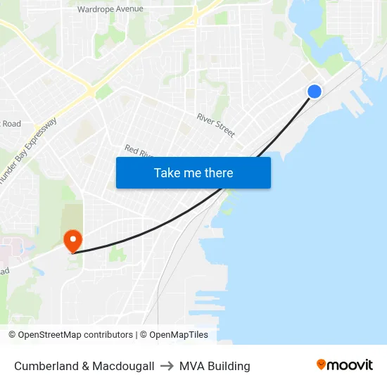 Cumberland & Macdougall to MVA Building map