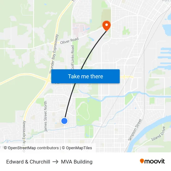 Edward & Churchill to MVA Building map