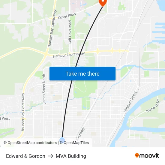 Edward & Gordon to MVA Building map
