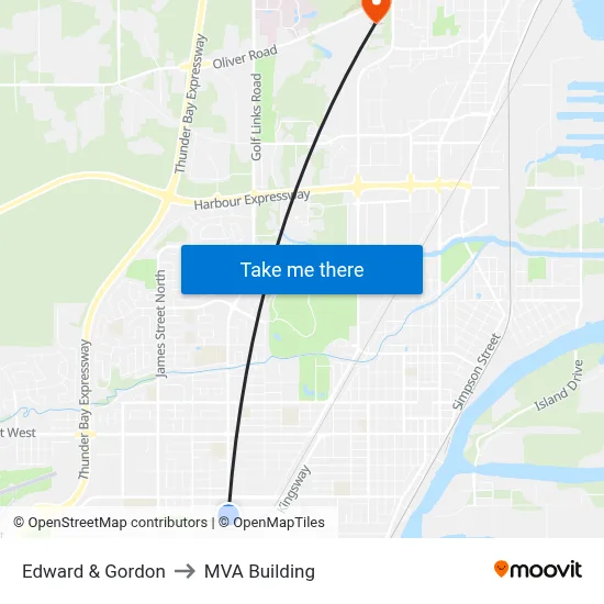 Edward & Gordon to MVA Building map