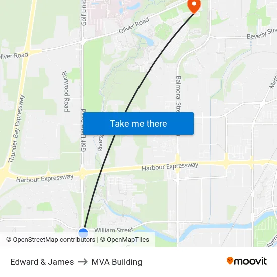 Edward & James to MVA Building map
