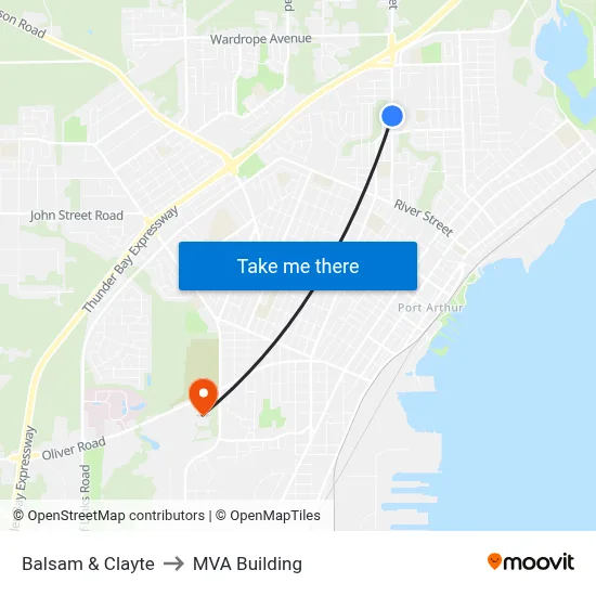 Balsam & Clayte to MVA Building map