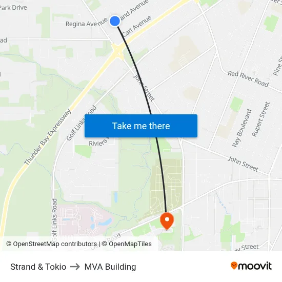 Strand & Tokio to MVA Building map
