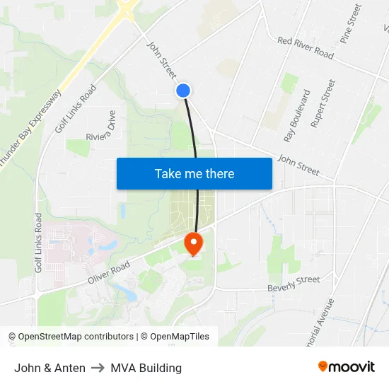 John & Anten to MVA Building map