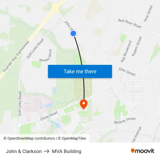 John & Clarkson to MVA Building map