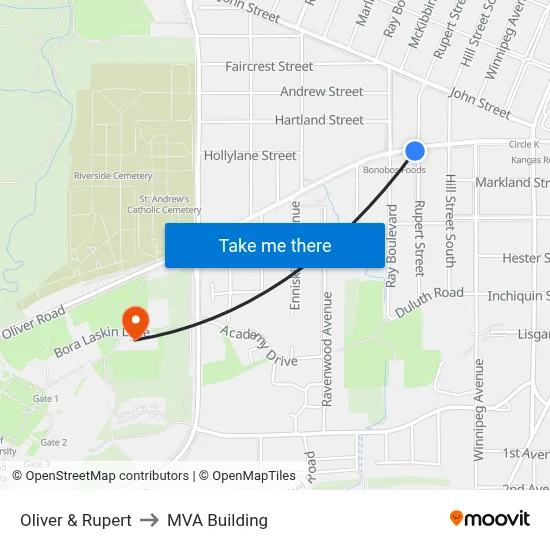Oliver & Rupert to MVA Building map