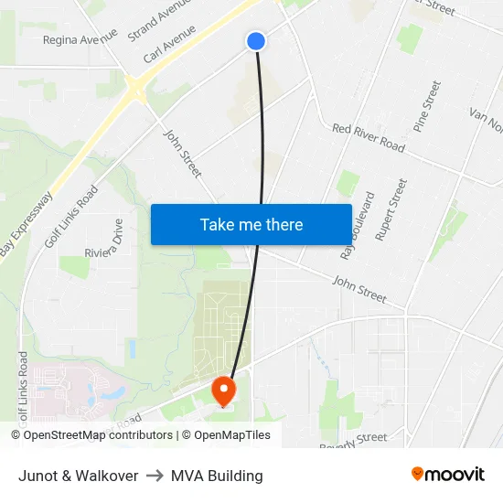Junot & Walkover to MVA Building map
