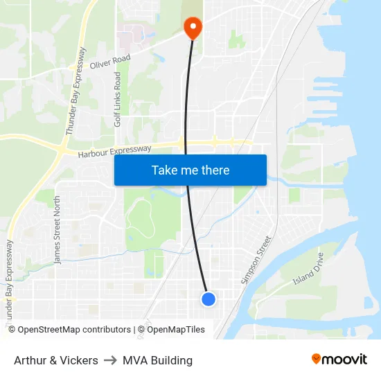 Arthur & Vickers to MVA Building map