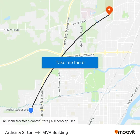 Arthur & Sifton to MVA Building map