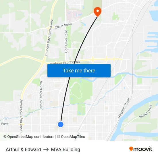 Arthur & Edward to MVA Building map