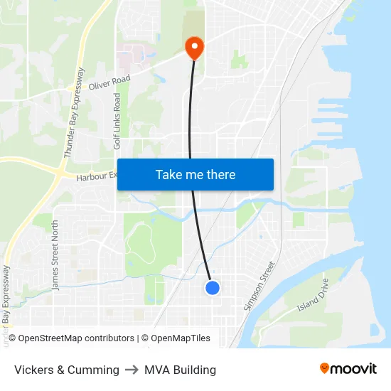 Vickers & Cumming to MVA Building map
