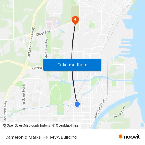Cameron & Marks to MVA Building map