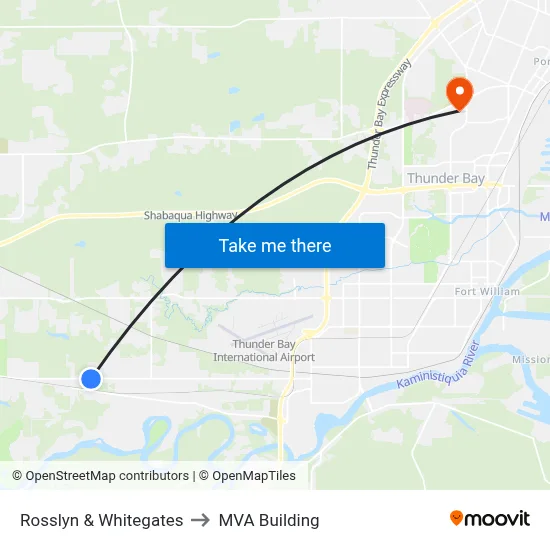 Rosslyn & Whitegates to MVA Building map