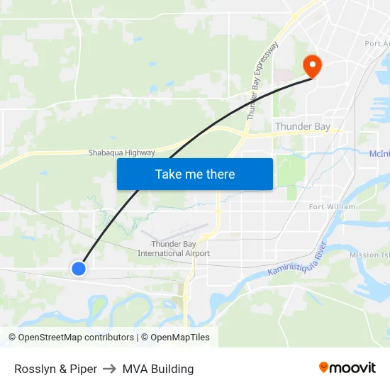 Rosslyn & Piper to MVA Building map
