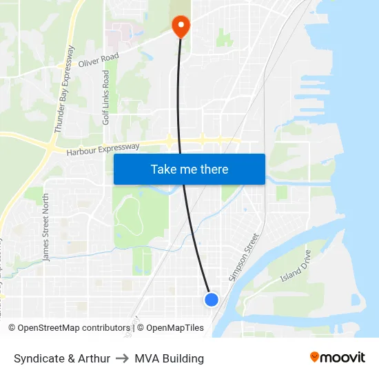 Syndicate & Arthur to MVA Building map