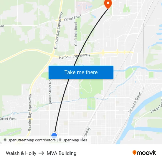 Walsh & Holly to MVA Building map
