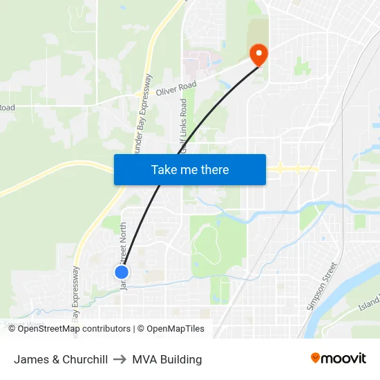 James & Churchill to MVA Building map
