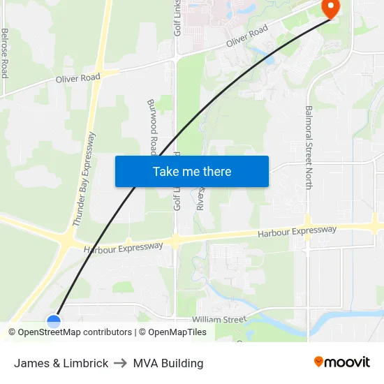 James & Limbrick to MVA Building map