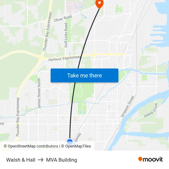 Walsh & Hall to MVA Building map