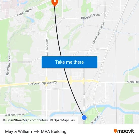May & William to MVA Building map