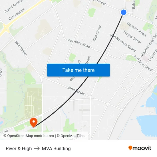 River & High to MVA Building map