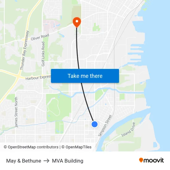 May & Bethune to MVA Building map