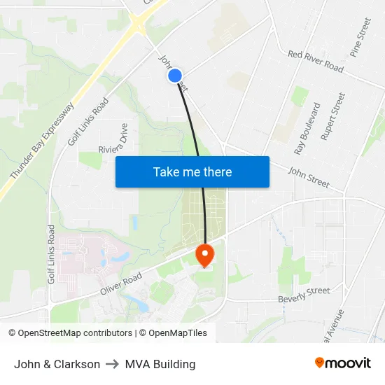 John & Clarkson to MVA Building map