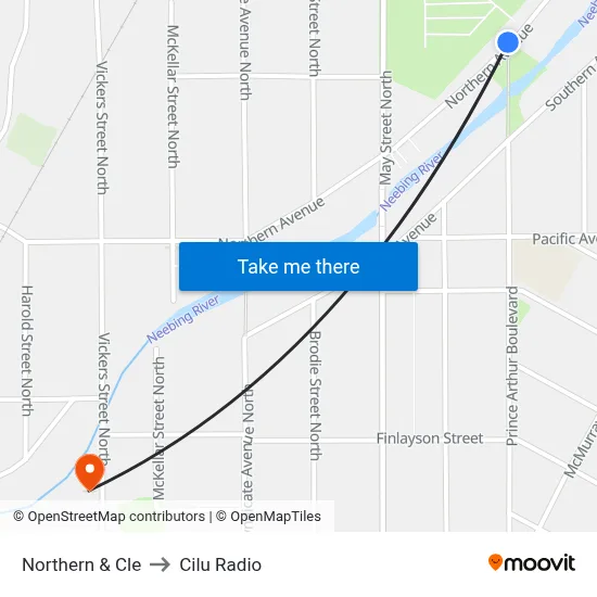 Northern & Cle to Cilu Radio map
