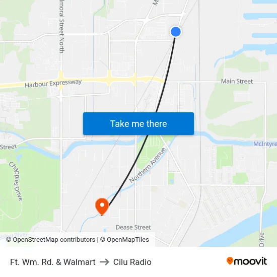 Ft. Wm. Rd. & Walmart to Cilu Radio map
