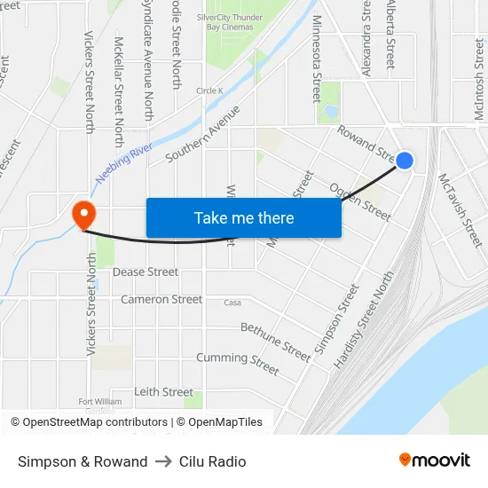 Simpson & Rowand to Cilu Radio map