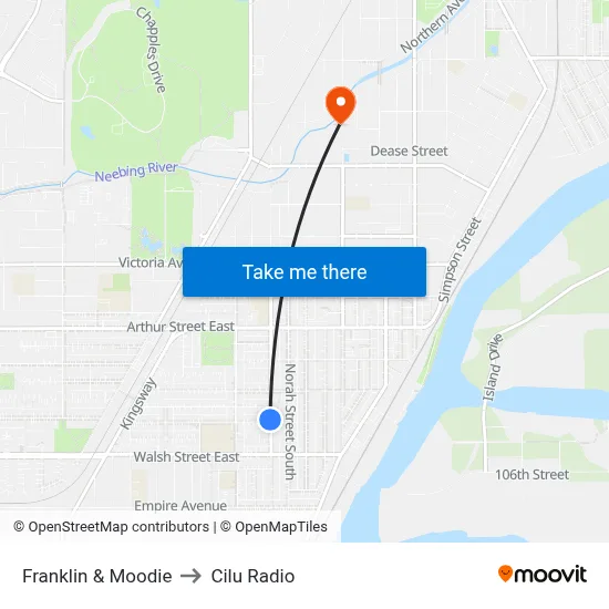 Franklin & Moodie to Cilu Radio map