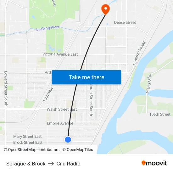 Sprague & Brock to Cilu Radio map