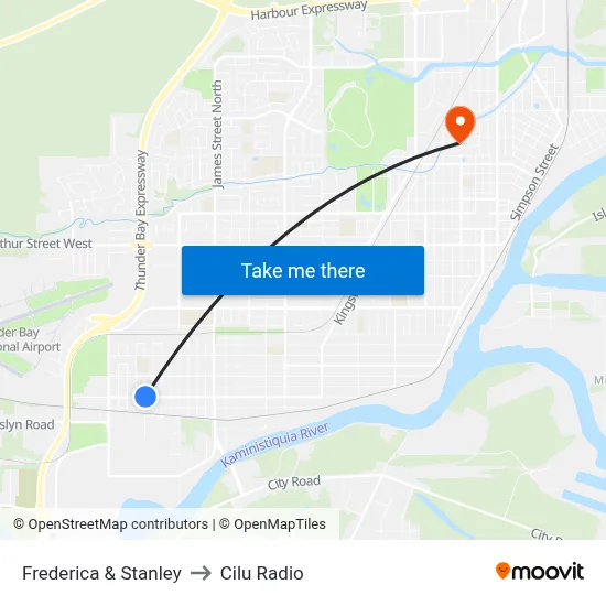 Frederica & Stanley to Cilu Radio map