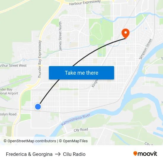 Frederica & Georgina to Cilu Radio map