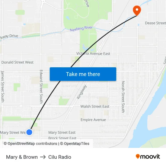 Mary & Brown to Cilu Radio map
