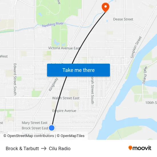 Brock & Tarbutt to Cilu Radio map