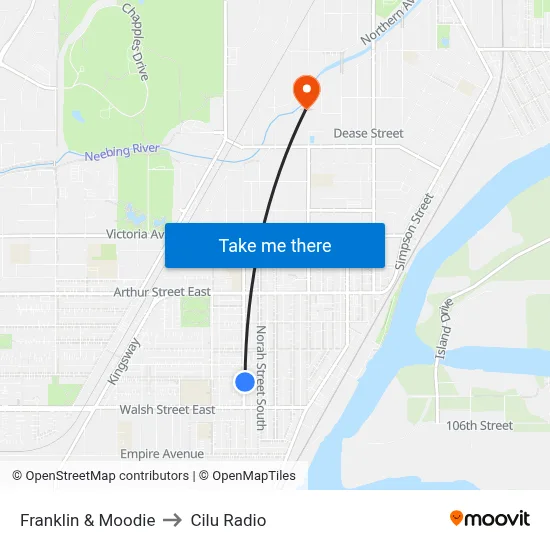 Franklin & Moodie to Cilu Radio map