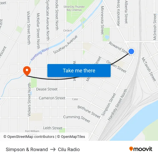 Simpson & Rowand to Cilu Radio map