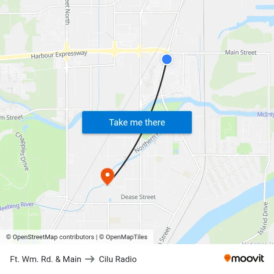 Ft. Wm. Rd. & Main to Cilu Radio map