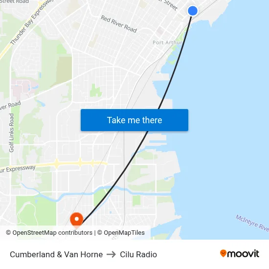 Cumberland & Van Horne to Cilu Radio map