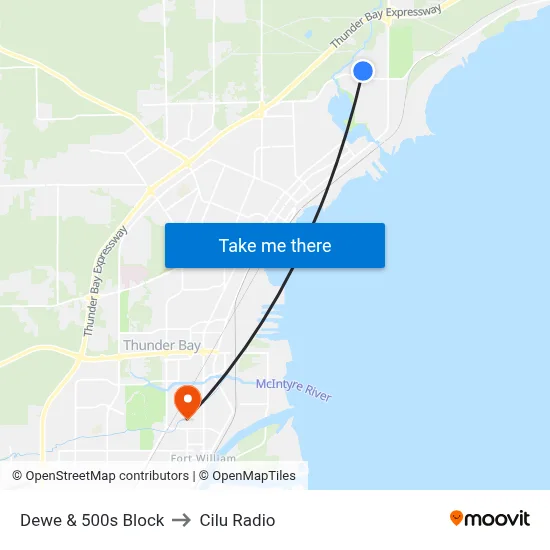 Dewe & 500s Block to Cilu Radio map