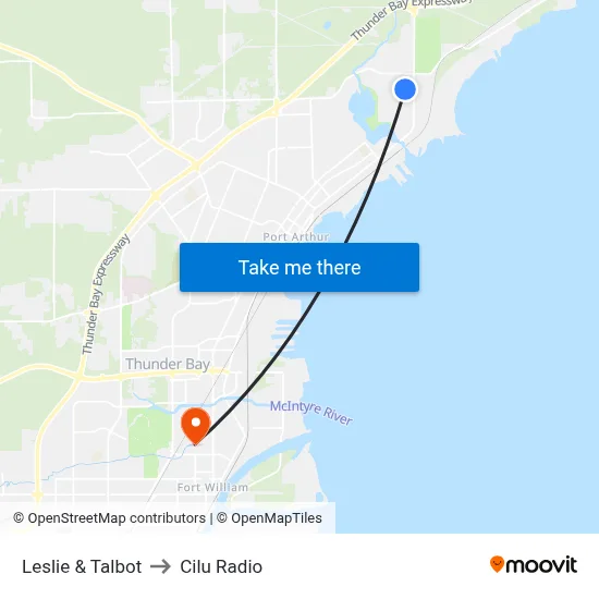 Leslie & Talbot to Cilu Radio map