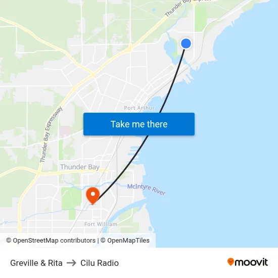 Greville & Rita to Cilu Radio map
