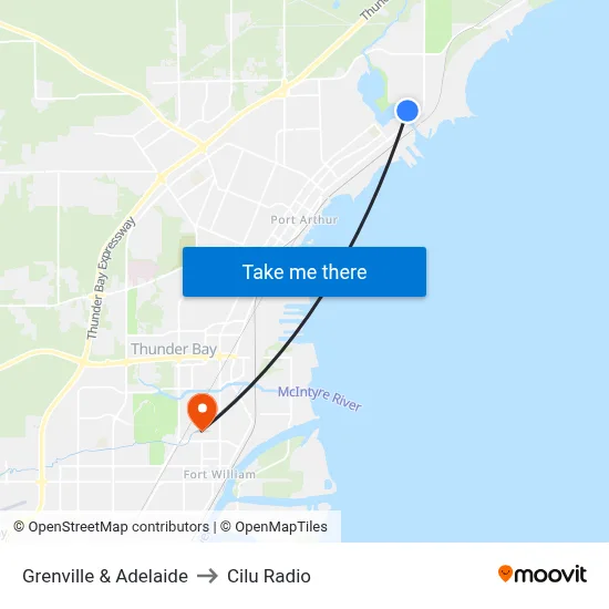 Grenville & Adelaide to Cilu Radio map