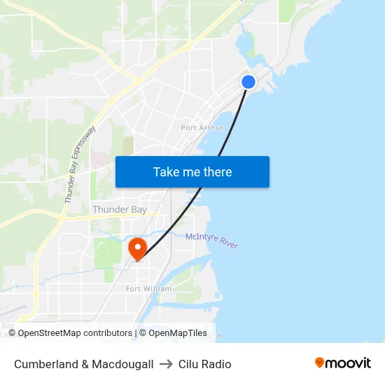 Cumberland & Macdougall to Cilu Radio map