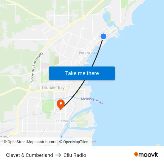 Clavet & Cumberland to Cilu Radio map