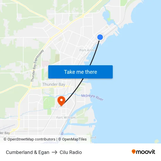 Cumberland & Egan to Cilu Radio map