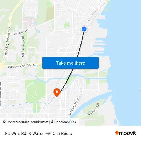 Ft. Wm. Rd. & Water to Cilu Radio map